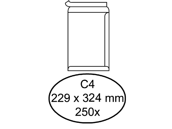 Een ENVELOP WIT 229X324MM - ZELFKL. MET STRIP - 1 PALLET (70 DOZEN) koop je bij Buro De Peuter