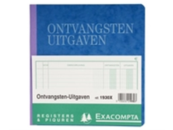 Een EXACOMPTA REGISTER ONTVANGSTEN-UITGAVEN REF 1930X koop je bij Buro De Peuter