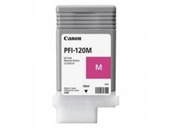 Een INKTCARTRIDGE CANON PFI-120M - MAGENTA/ROOD 130ML koop je bij Buro De Peuter