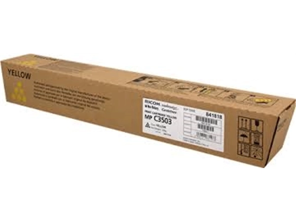 Een RICOH TONER MP C3503 YELLOW RICOH 841818 koop je bij Buro De Peuter