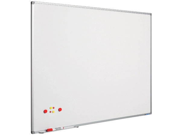 Een WHITEBORD SOFTLINE PROFIEL 8MM GELAKT STAAL WIT 90x180CM koop je bij Buro De Peuter