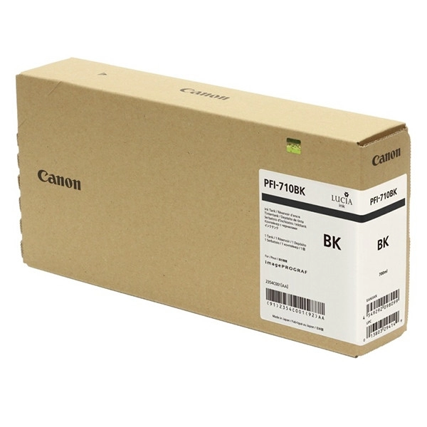 Een INKTCARTRIDGE CANON PFI-710BK - ZWART GROOT VOLUME koop je bij Buro De Peuter