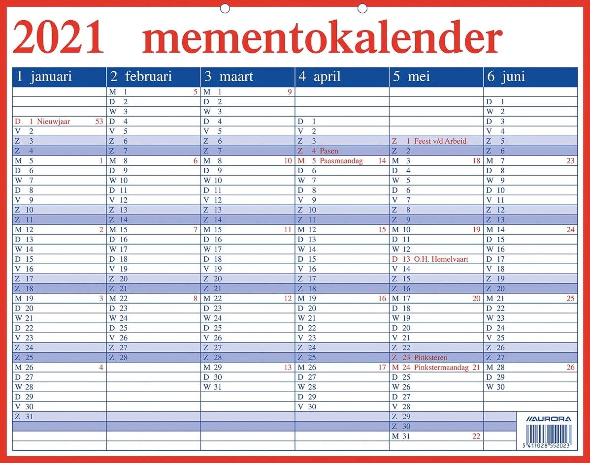 Een MEMENTO KALENDER 2025 - OP=OP koop je bij Buro De Peuter