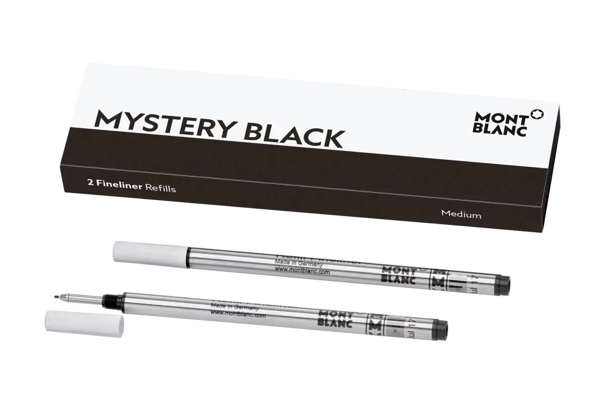 Een MONTBLANC FINELINER VULLING ZWART MEDIUM - SET VAN 2 koop je bij Buro De Peuter