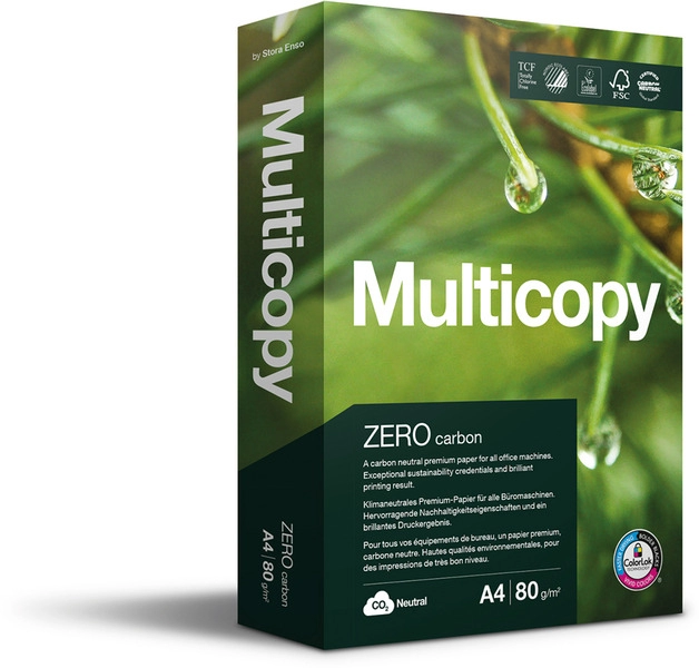 Een MULTICOPY ZERO A4 80GR KOPIEERPAPIER (1 PALLET=40 DOZEN) koop je bij Buro De Peuter