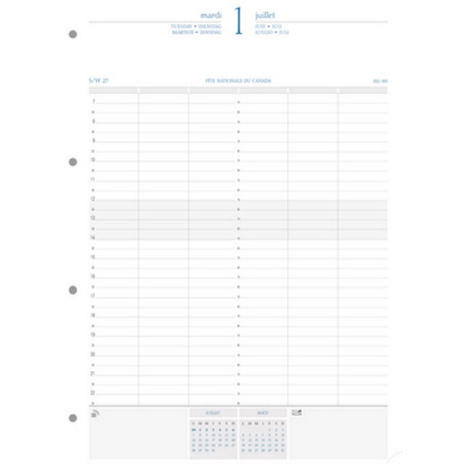 Een AGENDAVULLING EXATIME 29 - 2025 A4 - 1 blad/dag koop je bij Buro De Peuter