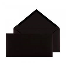 Een ENVELOP ZWART MET PUNT KLEP ZWART 110 X 220 - 500 STUKS koop je bij Buro De Peuter