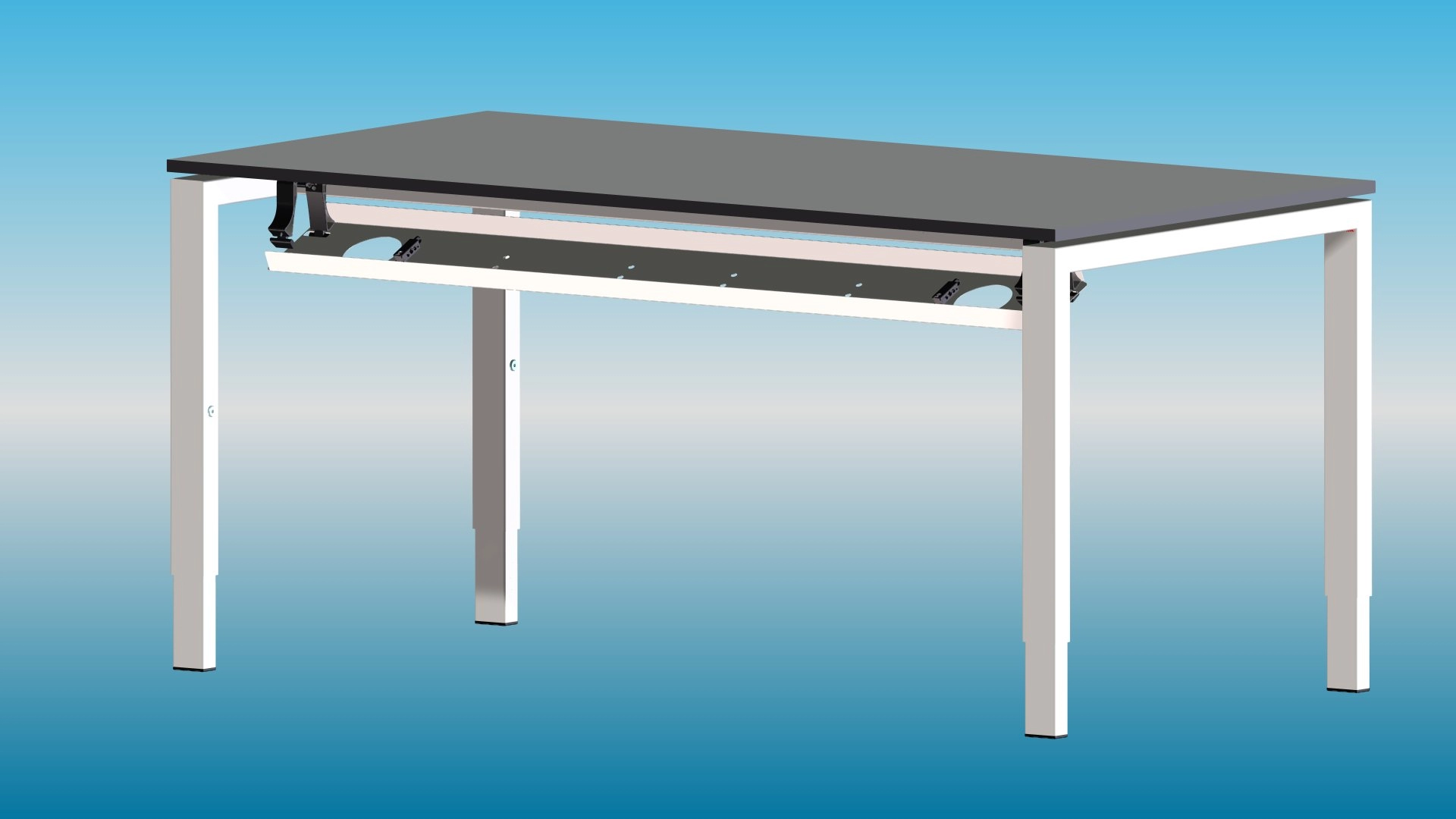 Een KABELGOOT BISLEY VOOR QUATTRO DESK BUREAU 240 X 80 koop je bij Buro De Peuter