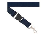 Een LANYARD MET BUCKLE (ZONDER DRUKKOST) DONKERBLAUW 1 KLEUR OPDRUK koop je bij Buro De Peuter