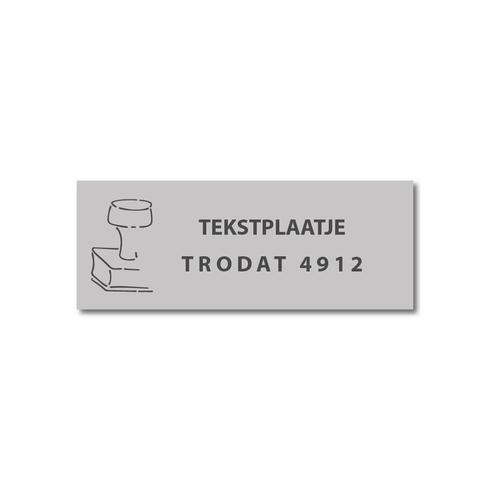 Een ZELFKLEVENDE RUBBER VOOR STEMPEL - 2 LIJNEN koop je bij Buro De Peuter