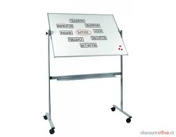 Een WHITEBOARD KANTELBAAR 90 X 120 CM "ECONOMY" koop je bij Buro De Peuter