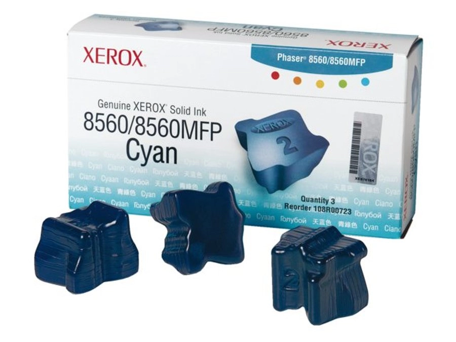 Een Xerox 108R00723 Solid Ink cyan (3 pcs) koop je bij Buro De Peuter